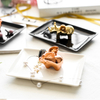  Factory Supply Wedding Ceramic Decal Square Ring Dish Decorative Trinket Tray on Sale
