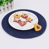 Round Weave Placemat Fashion PP Dining Table Mat Disc Pads Bowl Pad 