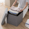 Living Room Multifunction Portable Folding Storage Ottoman for Shoes