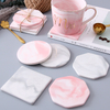 Round Art Ceramic Coaster for Home Accessories 