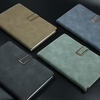 Classic Blue Faux Leather Hard Cover Bound Writing Journal/notebook 
