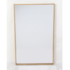 Round Home Decor Mirror with Hanging Chain, Metal Framed Decorative Gold Wall Mirror