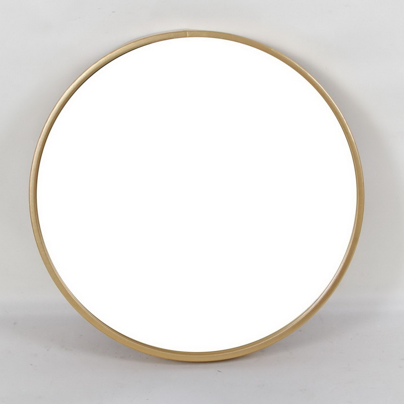 China Supplier Custom Gold Hanging Metal House Antique Decorative Wall Mirror 