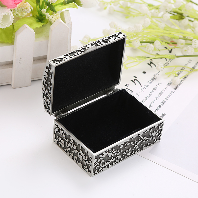  Custom Drawing Ordering Personalized Accessories Storage Gift Luxury Metal Jewelry Box