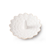 Wholesale Ceramic Trinket Dish Dessert Snack Plate Ring Jewelry Storage Tray with Golden Side