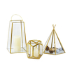 Decorative Geometric Glass Lantern 