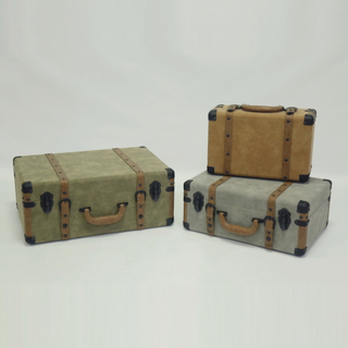 Decorative Printing Wooden Box Suitcase