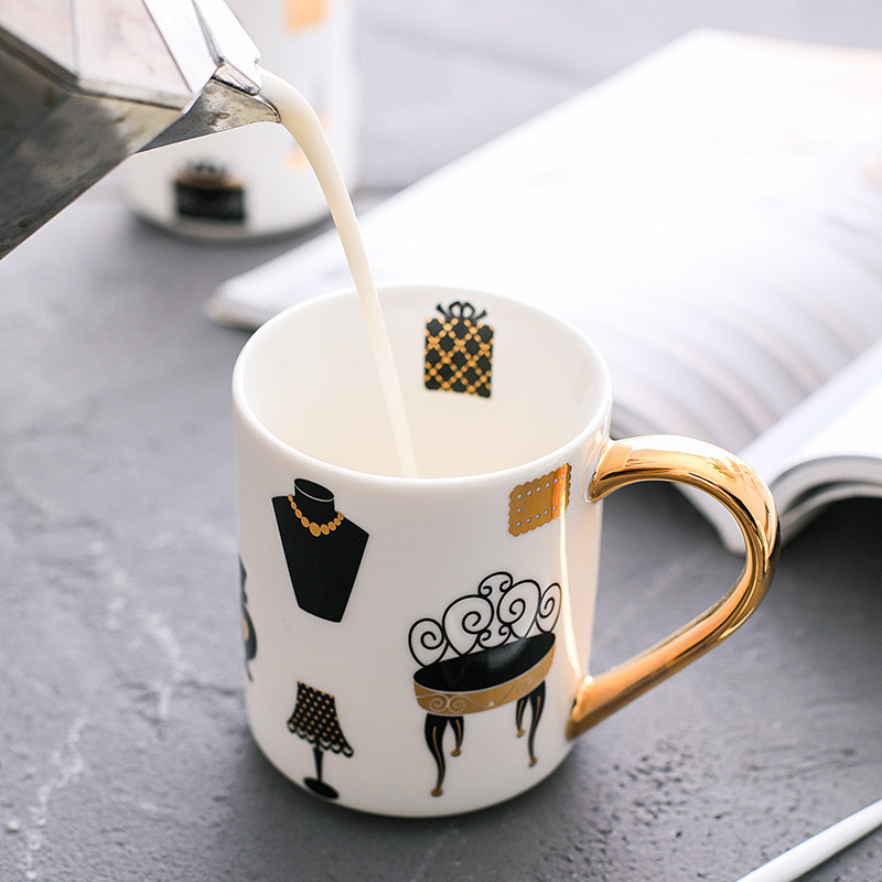 Ceramic Matt Cartoon Mug Coffee Mug Milk Mug Nordic Style