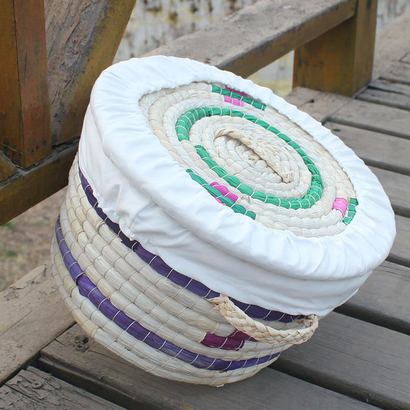 Rattan Weaving Paper Rope Material Woven Natural Storage Baskets