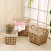 Seagrass Storage Baskets with Insert Handles Ideal for Home And Bathroom Organization