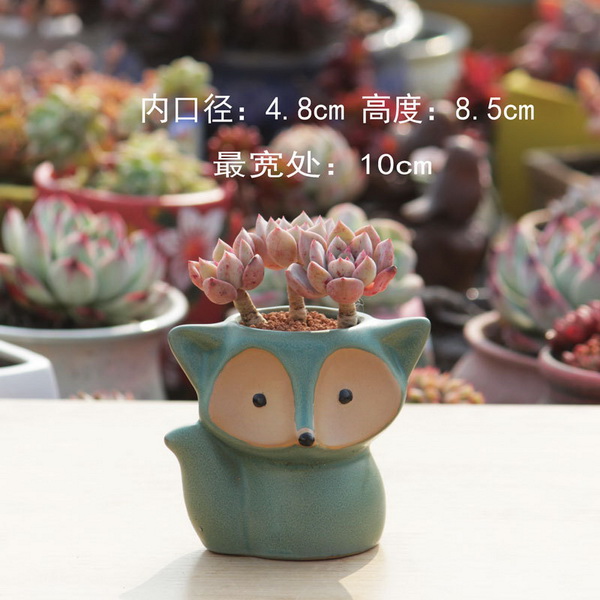 Creative Hand Pinching Flowers Small White Ceramic Flower Pots