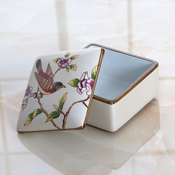 Custom Cheap Storage Ceramic Jewelry Box for Sale
