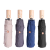 Anti-UV Super Resist Water Reflective Strip Reverse Umbrella with Rubber Handle 