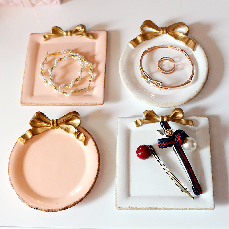 Popular And Luxury Heart Shape Ceramic Jewelry Dish