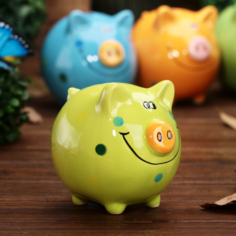 Pot Of Dreams Ceramic Gift Pig Money Box For Bill Pot