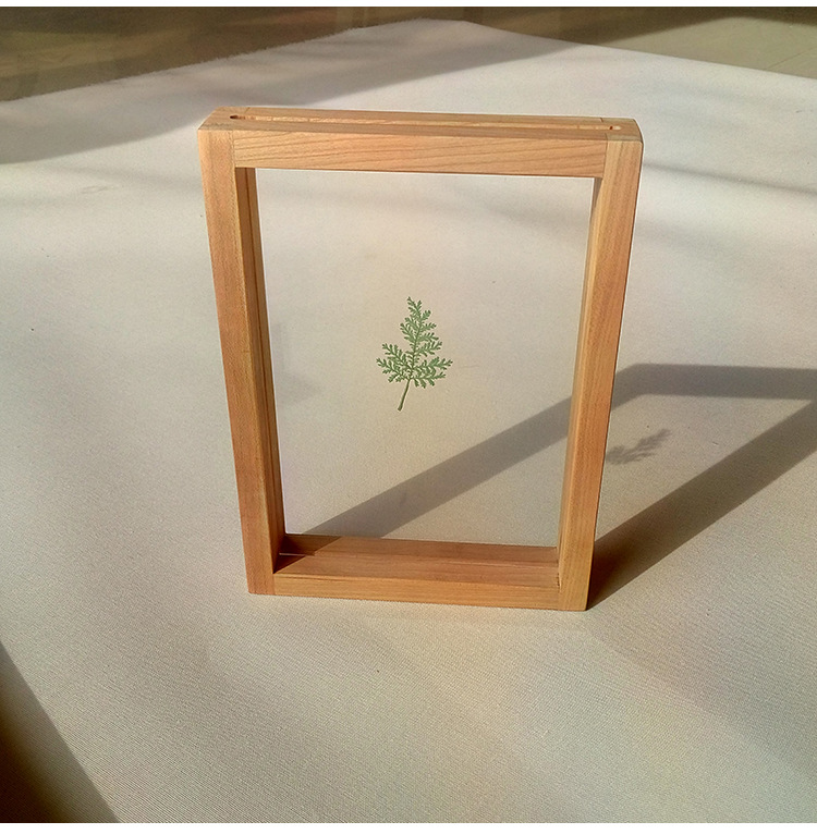Best Selling Custom Wood Double Sided Glass Picture Frame Square Photo Frame Wholesale