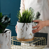 Creative desktop decoration mini white ceramic flower pots