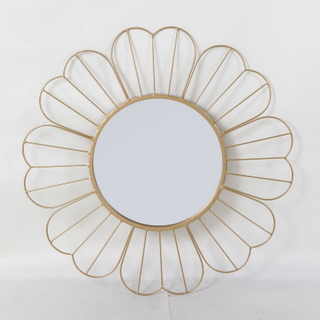 Gold Metal Framed Mirror for Home Decoration 