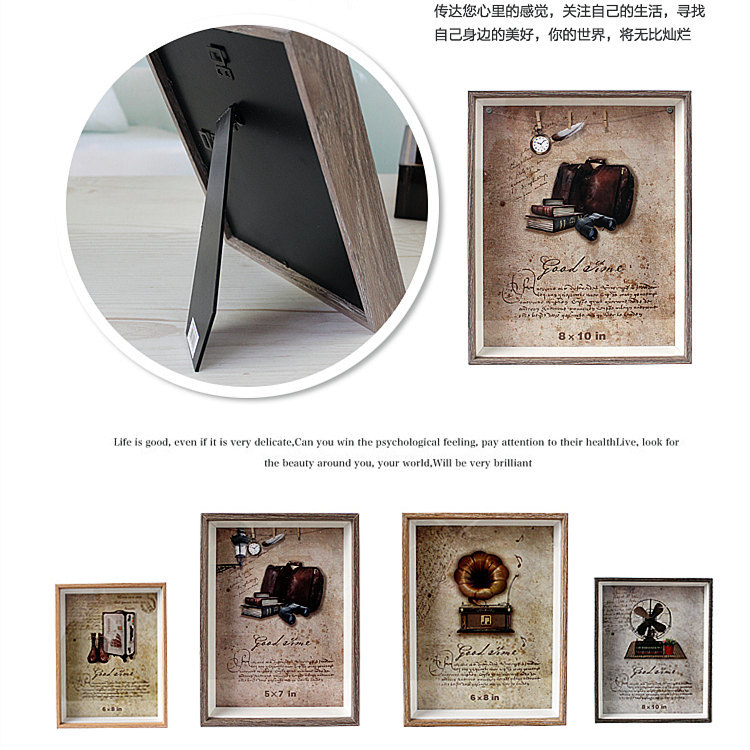 Baby Product Hand Made Wooden Hand&foot Print Photo Frames 