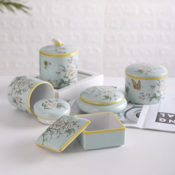 Jewelry Box,Decorative Jewellry Box,Ceramic Trinket Box