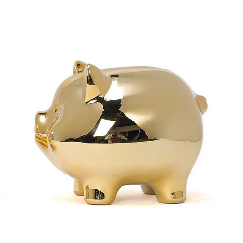 Christmas Gift Promotional Customized Gift Ceramic Pig Piggy Bank Money Box