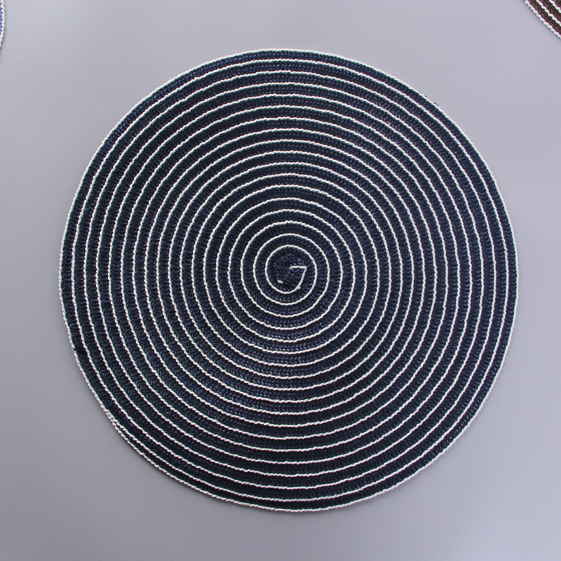 Multi-function Cotton Thread Weaving Padded Table Insulation Pad Round Placemat Table Mat 