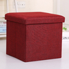 Amazon Hot Sale Good Quality Fabric Foldable Seat Box Folding Storage Stool Ottoman