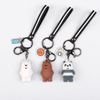 China Manufacture Personalizados 3d Key Chain Plastic Pvc Material Custom Llaveros
