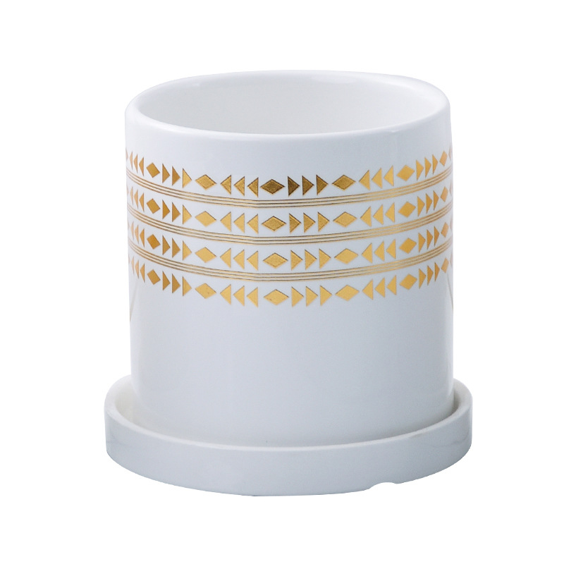 Cheap Yellow Planter Ceramic Flower Pots