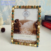 Flower Design Four-leaf Clover Zinc Alloy Silver Photo Frames