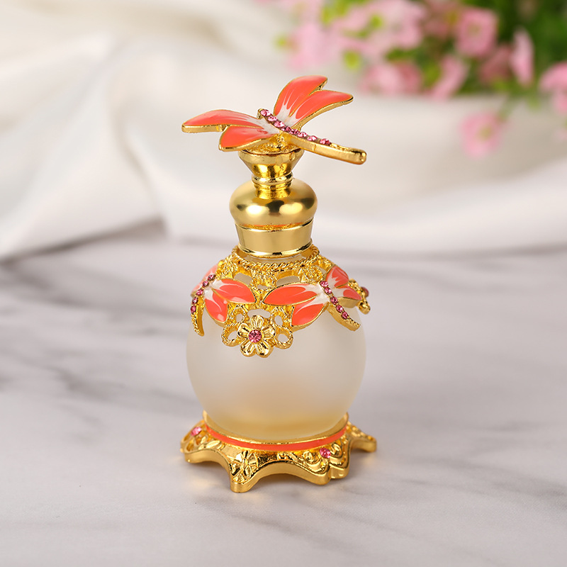 Arabic Style Zinc Alloy Material Arabic Perfume Bottle with Glass Stick