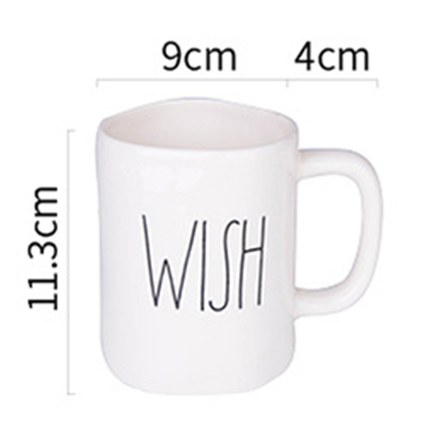 Daily Ceramic Mug Factory Simple Creative Hot Style Promotional Gifts Can Be Customized