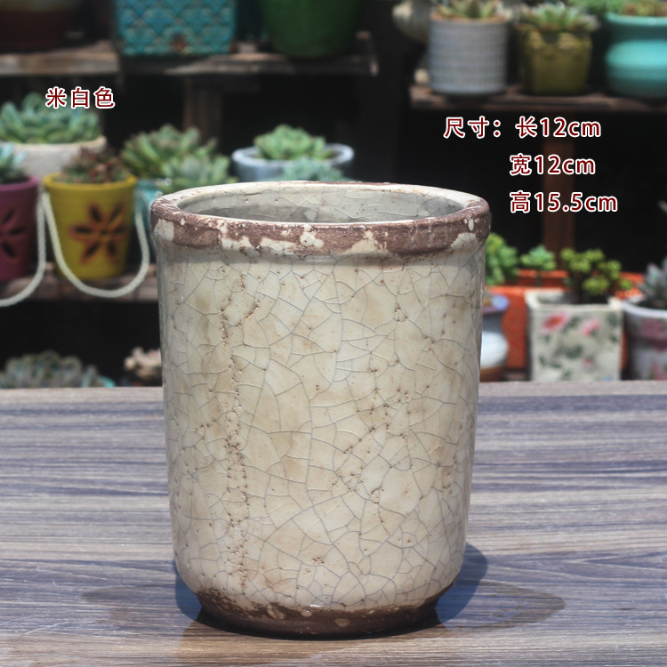 Customized round flower vase home decor cheap new model modern geometric ceramic flower pot