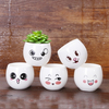 Customized new style home decor cheap colorful modern geometric ceramic flower pot
