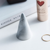 Ceramic White And Gold Ring Cone Valentine's Day Anniversary Wedding Gift Jewelry Holder