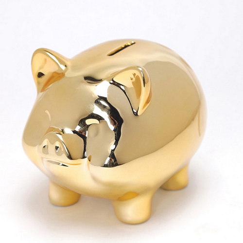 Christmas Gift Promotional Customized Gift Ceramic Pig Piggy Bank Money Box