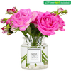 Modern Nordic Style Flower Glass Vase for Flower Arrangements