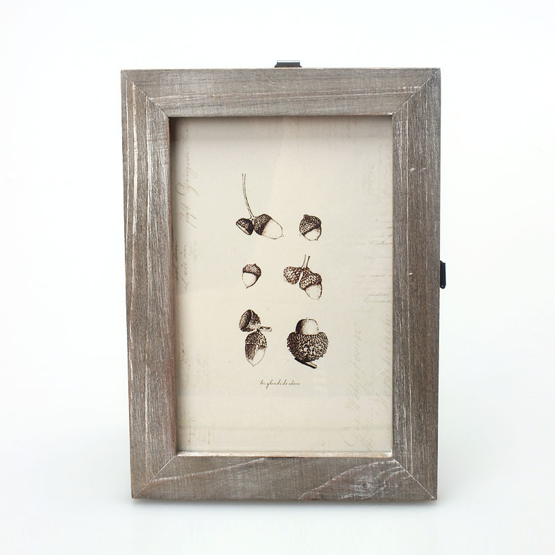 Antique Rustic Charm Distressed Wood Picture Photo Frames 