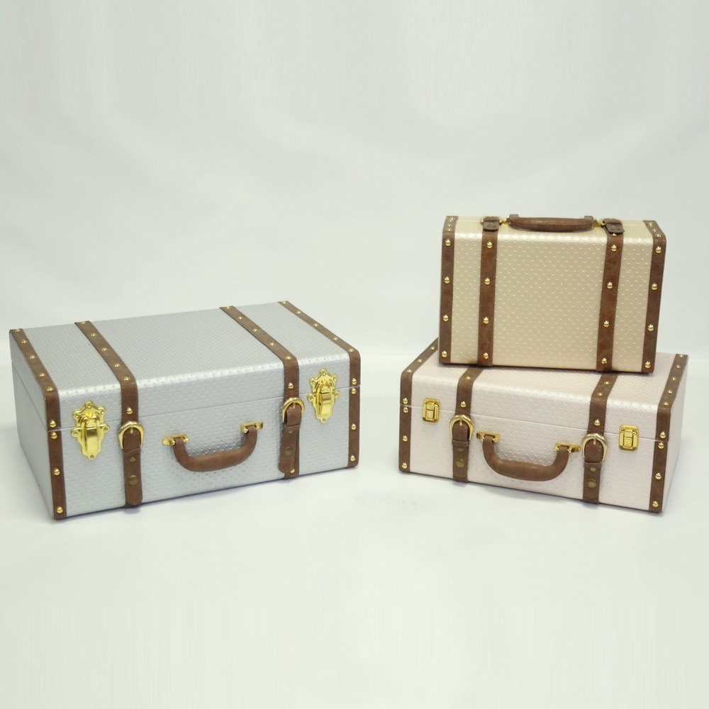 Decorative Printing Wooden Box Suitcase