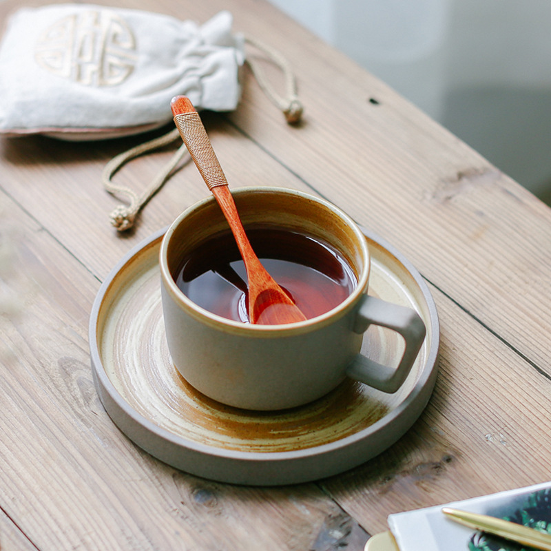 Retro Japanese Rough Pottery Coffee Cup Daily-use Ceramics