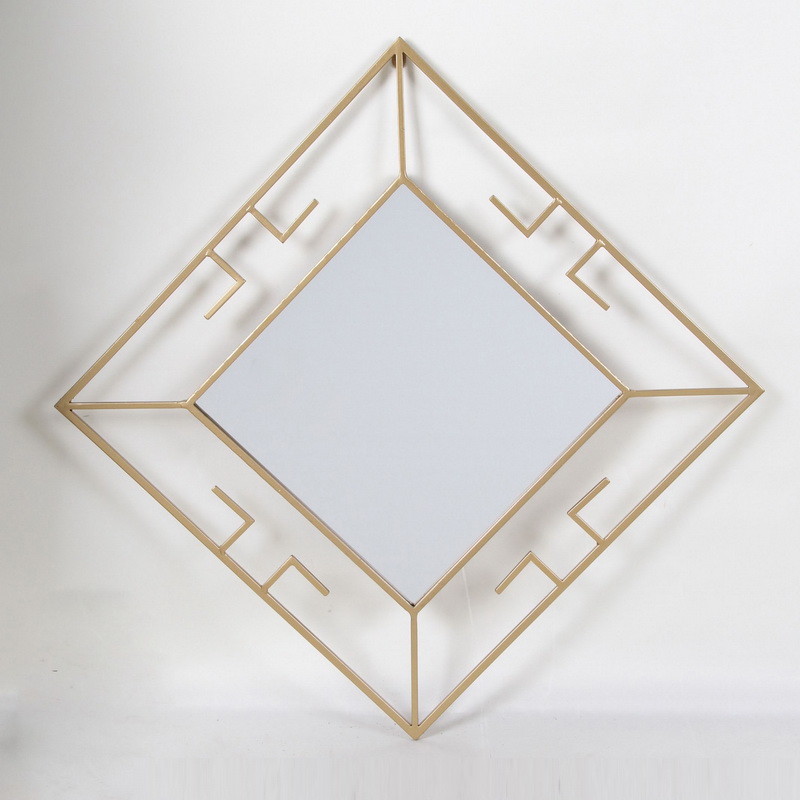 Metal Material Design Decorative Gold Mirror Wall 
