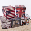 Folding Storage Pouffe Foot Rest Stool Ottoman