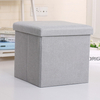 Folding kids toys storage MDF stool box chair with customized printing