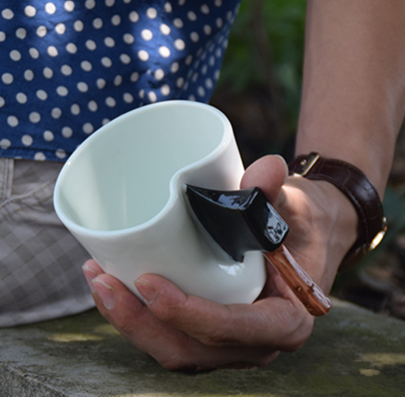 Mini Axe Cup Personalized Ceramic Mug Office Coffee Mug Funny Casual Mug
